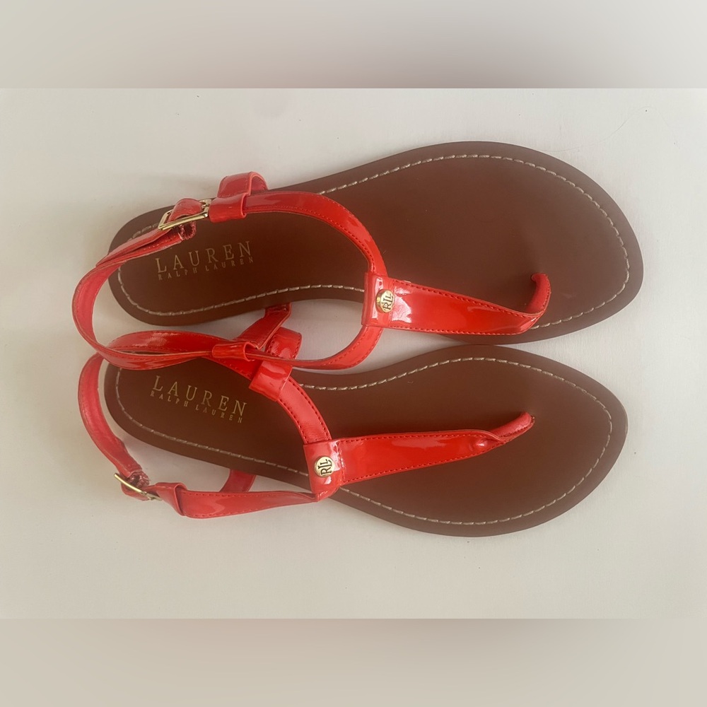 Lauren Ralph Lauren Orange Sandals